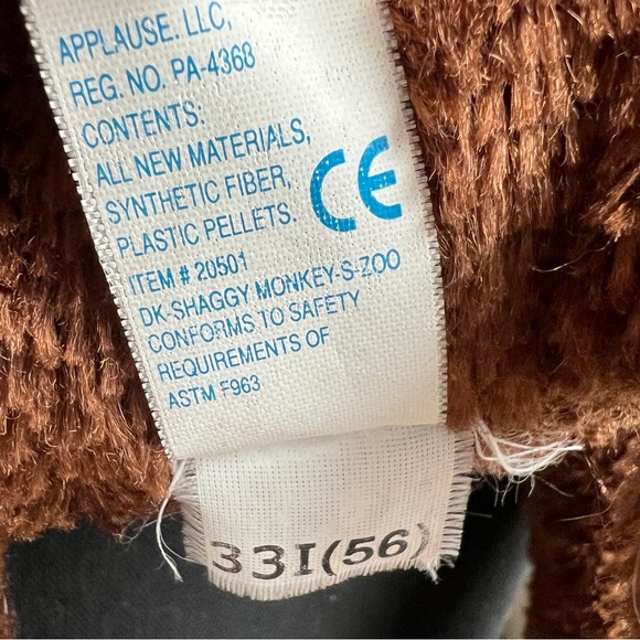 Vintage Applause Eyelash Hair Long Limbs and Tail Monkey Plush Stuffed Animal - Picture 11 of 11